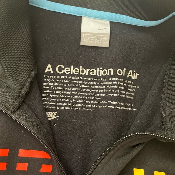 [M]Nike Air Max Limited Edition Full Zip Sweatshirt Track Jacket Black Rare - Picture 4 of 8